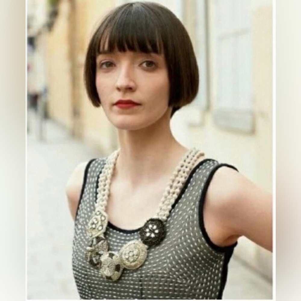 ANTHROPOLOGIE SPARROW EMBROIDERED Stretch Merino Wool Dress Sz XS